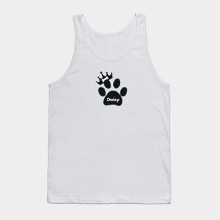 Daisy name made of hand drawn paw prints Tank Top